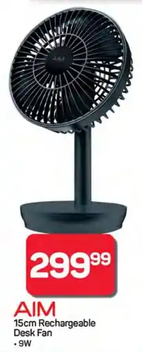 Pick n Pay Hypermarket AIM Rechargeable Desk Fan offer