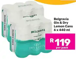 Game Belgravia Gin & Dry Lemon Cans offer