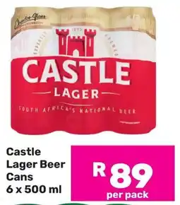 Game Castle Lager Beer Cans offer
