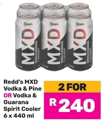 Redd's MXD Vodka & Pine OR Vodka & Guarana Spirit Cooler
