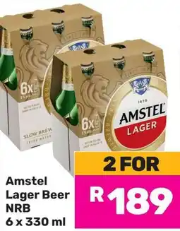 Game Amstel Lager Beer NRB offer