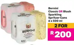 Game Bernini Classic OR Blush Sparkling Spritzer Cans offer