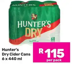 Game Hunter's Dry Cider Cans offer