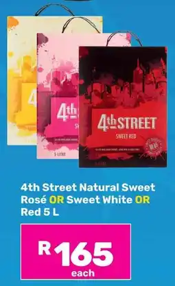 Game 4th Street Natural Sweet Rosé OR Sweet White OR Red offer