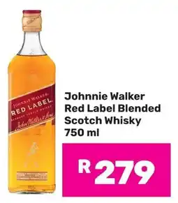 Game Johnnie Walker Red Label Blended Scotch Whisky offer