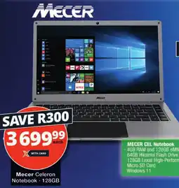 Checkers Mecer Celeron Notebook offer