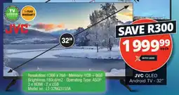 Checkers JVC 32" QLED Android TV offer