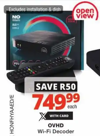 Checkers OVHD Wi-Fi Decoder offer