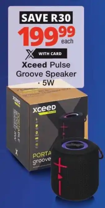 Checkers Xceed Pulse Groove Speaker offer