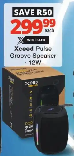 Checkers Xceed Pulse Groove Speaker offer