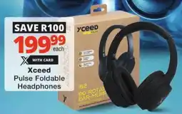 Checkers Xceed Pulse Foldable Headphones offer