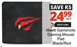 Checkers Havit Gamenote Gaming Mouse Pad offer