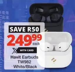 Checkers Havit Earbuds TW982 offer