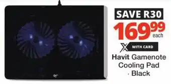 Checkers Havit Gamenote Cooling Pad offer