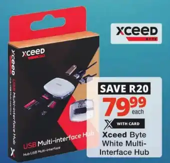 Checkers Xceed Byte White Multi-Interface Hub offer