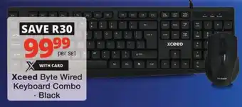 Checkers Xceed Byte Wired Keyboard Combo offer