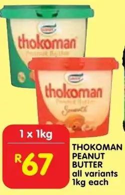 Shoprite Thokoman peanut butter offer