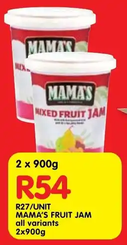 Shoprite Mama's fruit jam offer