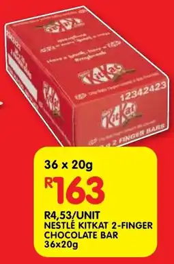 Shoprite Nestlé kitkat 2-finger chocolate bar offer