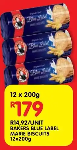 Shoprite Bakers blue label marie biscuits offer