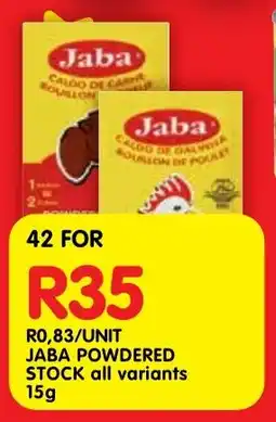 Shoprite Jaba powdered stock offer