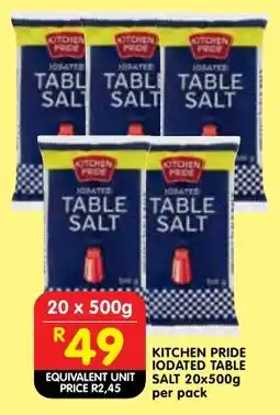 Shoprite Kitchen pride iodated table salt offer