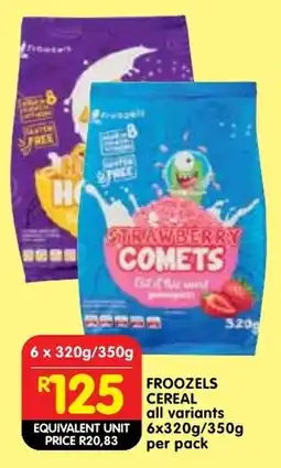 Shoprite Froozels cereal offer