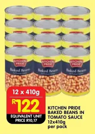 Shoprite Kitchen pride baked beans in tomato sauce offer