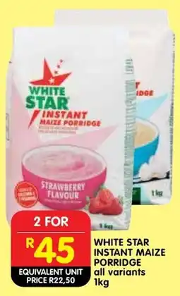 Shoprite White star instant maize porridge offer