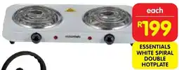 Shoprite Essentials white spiral double hotplate offer