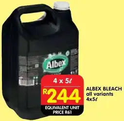 Shoprite Albex bleach offer