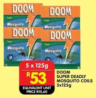 Shoprite Doom super deadly mosquito coils offer