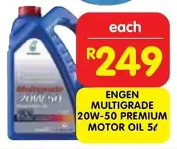 Shoprite Engen multigrade 20w-50 premium motor oil offer
