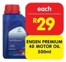 Shoprite Engen premium 40 motor oil offer