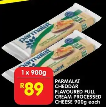 Parmalat cheddar flavoured full cream processed cheese