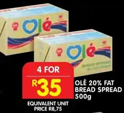 Shoprite Ole 20% fat bread spread offer