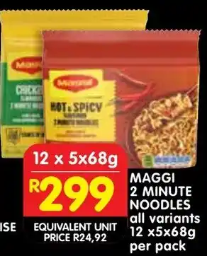 Shoprite Maggi 2 minute noodles offer