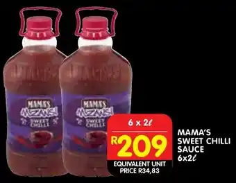 Shoprite Mama's sweet chilli sauce offer