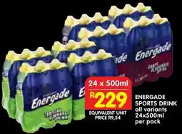 Shoprite Energade sports drink offer