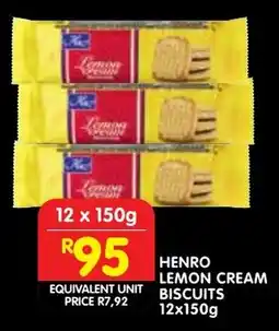 Shoprite Henro lemon cream biscuits offer