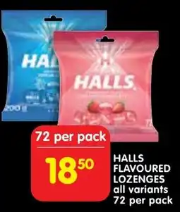 Shoprite Halls flavoured lozenges offer