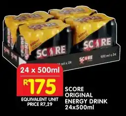 Shoprite Score original energy drink offer