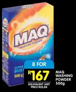 Shoprite Maq washing powder offer