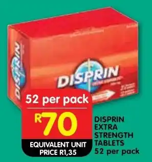 Shoprite Disprin extra strength tablets offer