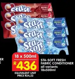 Shoprite Sta-soft fresh fabric conditioner offer