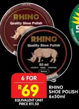 Shoprite Rhino shoe polish offer