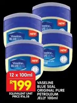 Shoprite Vaseline blue seal original pure petroleum jelly offer