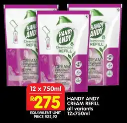 Shoprite Handy andy cream refill offer