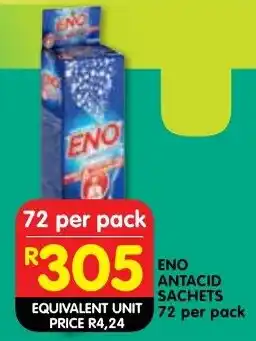 Shoprite Eno antacid sachets offer