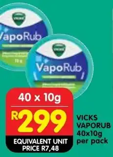 Shoprite Vicks vaporub offer